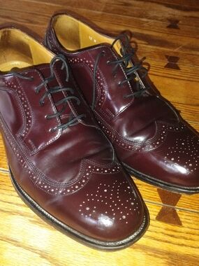 Bostonian Luxe Burgundy Wingtips 12W